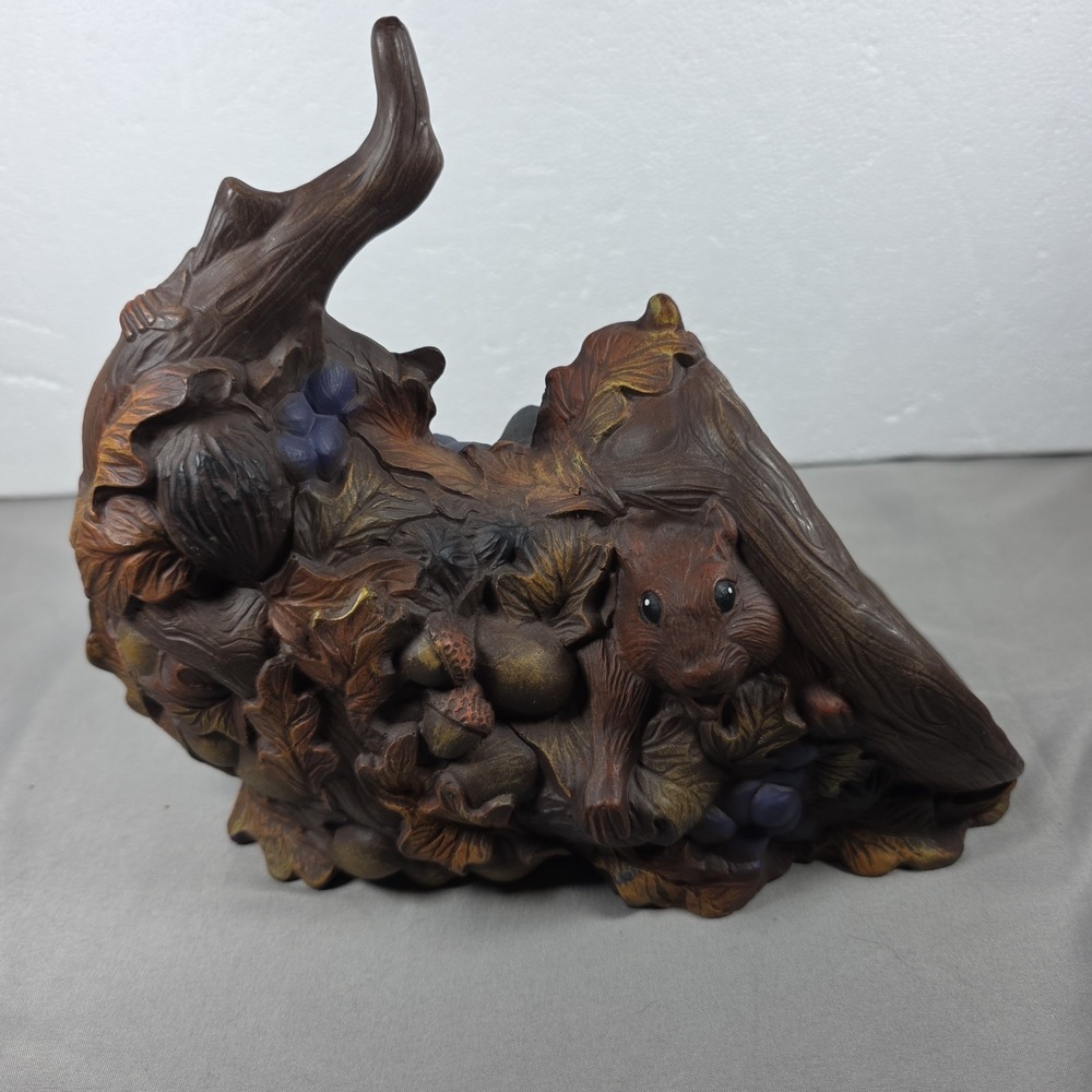 Vintage Ceramic Squirrel Tree Cornucopia